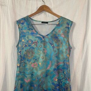 Multicolor Sleeveless Women's Top